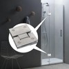 Cokritsm 2Pack Silver Glass Shower Door Hinges 180 Degrees Door