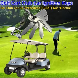 WUKO HUNT Golf Cart Club Car Ignition Key,Golf Cart Key,for Ds/Precedent (1982+) and Tempo Gas/Electric Replacement Ignition Key,Club Car Key,Universal Golf Cart Club Car Replacement keys-4PCS