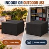 Waterproof Square Fire Pit Cover for Outdoor Protection – 210T