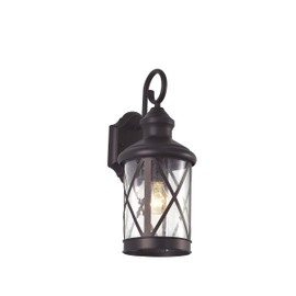 Radiance Goods Transitional 1 Light Rubbed Bronze Outdoor Wall Sconce 16" Height