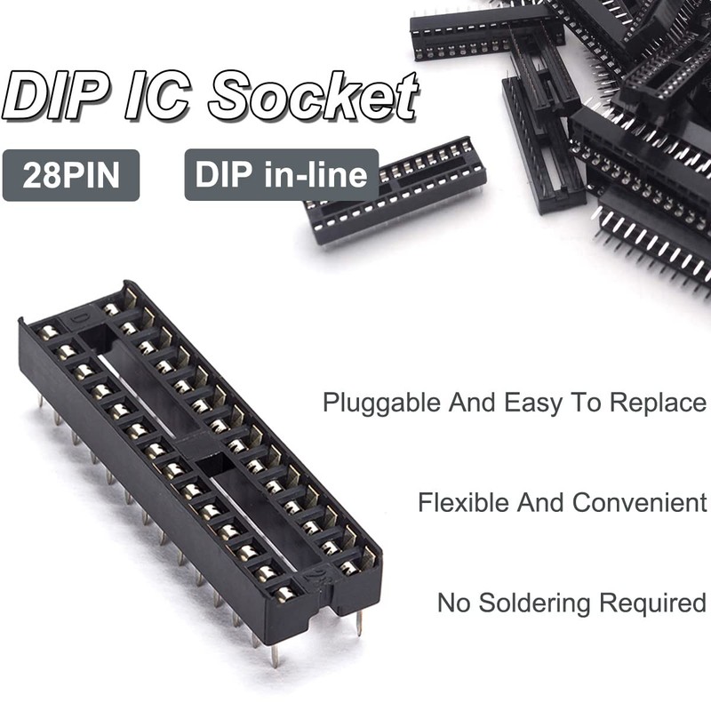 DAOKAI DIP IC Socket Adapter, 2.54mm Pitch Electronics, Component, PCB