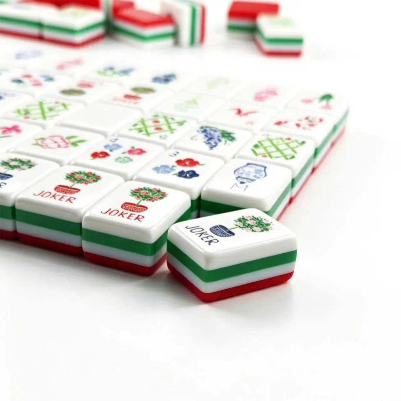 Stock, 160 Acrylic Mahjong Tiles, Custom 4-Layer American Mahjong Set,
