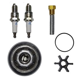 StayCoolPumps SCP-K2noFF Maintenance Service Kit with Spark Plugs for Kohler Marine Generator Models 4EF 5E 6EF 7.3E