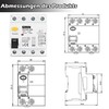Warmfay FI Circuit Breaker 40A 300mA 4-Pin Residual Current Circuit