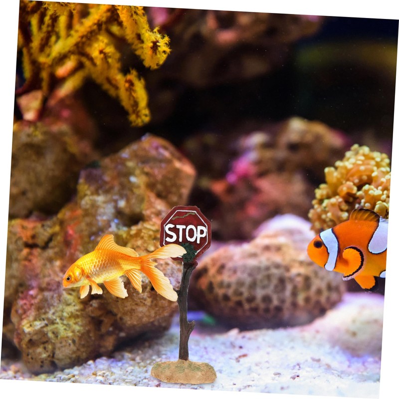 Sosoport 2 Pcs Aquarium Decoration Fish Tank Ornaments Landscaping Decor