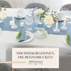 100%Mosel Table Decoration Set Smoke Blue - 20-40 Guests -