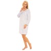 Suzy & Me Ladies Long Sleeved Soft Fleece Nightdress (BLUE