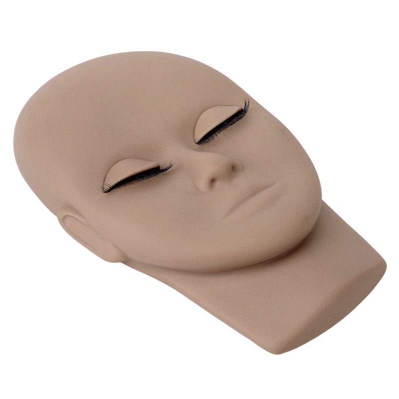 Eyelash Mannequin Head Double Laryer Eyelash Extension Removable Eyelids Makeup