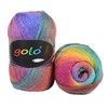 golo Wool Yarn for Knitting 550yd 0.22Ib Cachemire Multicolor Rainbow