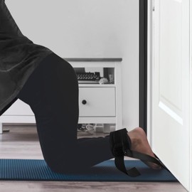 Nordic Hamstring Curl Strap - Nordic Curl Strap & Leg Exercise Assisted Strap for Weight Bench & Door - Sit Ups & Glute Workout Aid Belt