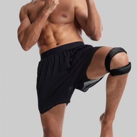 Sports Knee Brace with Cartilage Protection for Running and Marathon Fitness Black / One Size 2ea