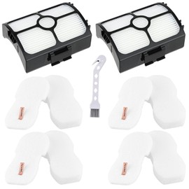 Rebirthcare HZ3000 HZ4002 Filters Replacement for Shark HZ4002 HZ4001AMZ HZ3002 HZ3000 Stratos Stick Vacuum, 2 HEPA+4 Foam&Felt Filters, Replace Part XFFKHZ3000 & XHFHZ3000