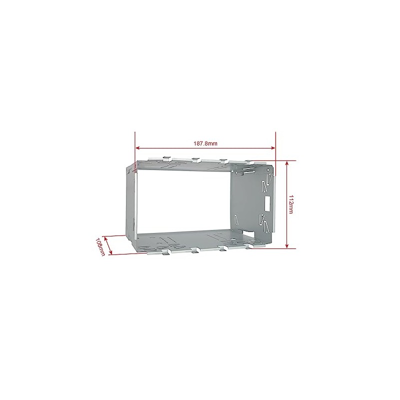 DYNAVIN MFK-UNI101-H Car Radio Mounting Frame Universal Double 2 DIN