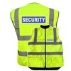 Security Badge Yellow Hi Vis Bodywarmer, Fleeced Lined Reversible, Conforms