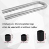48" Flexible Radiator Hose Kit, Stainless Steel Coolant Water Hose