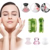 QEDBOJE Jade Gua Sha Hand Crafted Scraping Massage Tool for