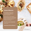 wisefood Disposable Birch Wood Snack Bowl, Brown, Pack of 50