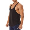 ROWILUX Men's Workout Quick Dry Soft Gym Bodybuilding Stringer Tank