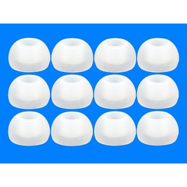 12pcs - Large (L) Eartips Compatible with Raycon Everyday and Fitness Wireless Earphones - Replacement Earbuds Adapters (TRS-W)