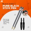 AIBULO New Look Medium Tip Fluent Smooth Writing Black Biro