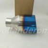 Unbranded 1PC 5in BLUE FLAME BIG EXHAUST TIP 2.5in INLET