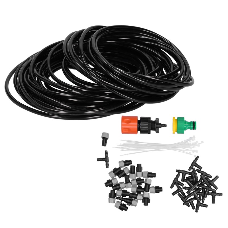 20m Garden Irrigation System Misting Sprinkler Nozzle Kit Cooling Watering