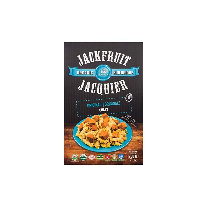 Ecoideas Organic Jackfruit - Plain Cubes, 200 Grams