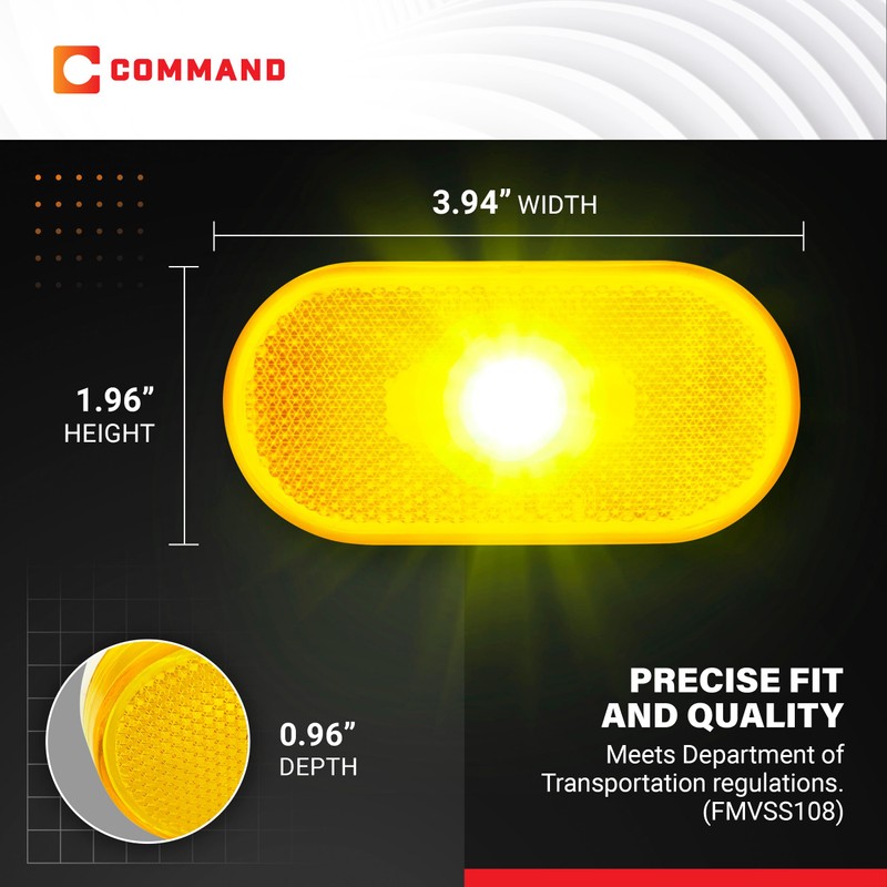 Command Electronics 12V Incandescent Surface Mount Clearance Light – Modern