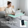 Adjustable Laptop Lap Desk with Cooling Fan USB Light for