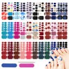 Toe Nail Stickers, DANNEASY 660pcs/30 Sheets Toenails Polish Strips Toes