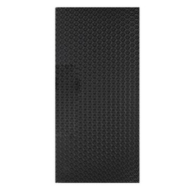 Langlauf Schuhbedarf Sole Rubber Plate 250 mm x 500 mm 4 mm Thick Profile Star in Various Colours for Making Shoe Soles or as Non-Slip Coating - 4 mm Thickness, black