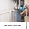 4Pcs Hammer Rock Drill Bit Sturdy Durable Efficient Convenient Round