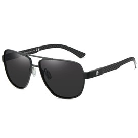 DUCO 3051 Men's Sunglasses, Polarized Sunglasses, Premium Carbon Fiber Material, Aviator, Teardrop, Large Size, UV400, For Fishing, Driving