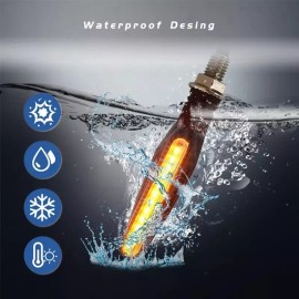 MARZSEFLO 4 Pz Secuencial Motocicleta Direccionales Led Indicador 12v