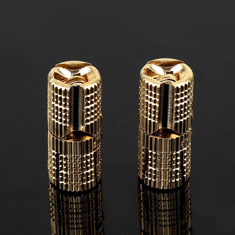 180° Brass Concealed Hinges, 4Pcs 8mm Hidden Cabinet Hinges, Invisible