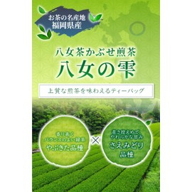 Shunho Tea Garden Japanese Tea Sencha Tea Pack [Mogami Green Tea String Tea Bag "Yame no Shizuku" 0.2 oz (5 g) x 10P / Fukuoka Yame Yabukita & Saemidori Variety, Deep Steamed Tea, Tea Leaves, Greentea