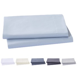 Todocama Pair of Pillow Cases Extra Soft Microfiber Hypoallergenic Pillow Cases 2-150x40cm Light Blue