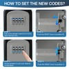 NBYT Portable Combination Lock Key Box House Key Hide Key