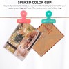 DHSBGWSX Pack of 10 Spliced Color Clips Snack Locking Clips
