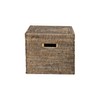 Kouboo La Jolla Rattan Rectangular Storage Box, Black-Wash