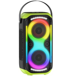 TYOTY Bluetooth Speaker 160W Loud Wireless Boombox Portable Big Powerful Deep Bass Sound TWS Large Outdoor Home Party Speakers with Subwoofer LED Lights
