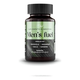 Mens Fuel - Rhodiola, L-arginina, Magnesio, Maca, Zinc, Vitamina B3 Y D3 Mens Fuel Cpsulas Nutrinova Energa Masculina, Rendimiento Fsico Y Vitalidad  