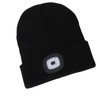 LED Beanie Hat Adjustable Brightness USB Rechargeable Soft Warm Knitted