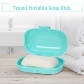 VOCOSTE Soap Dish, Soap Case, Soap Holder, For Travel, Camping, Gym, Outdoors, Portable, Convenient, 12.2 x 7.8 x 4.4 cm, 1 Piece, Blue