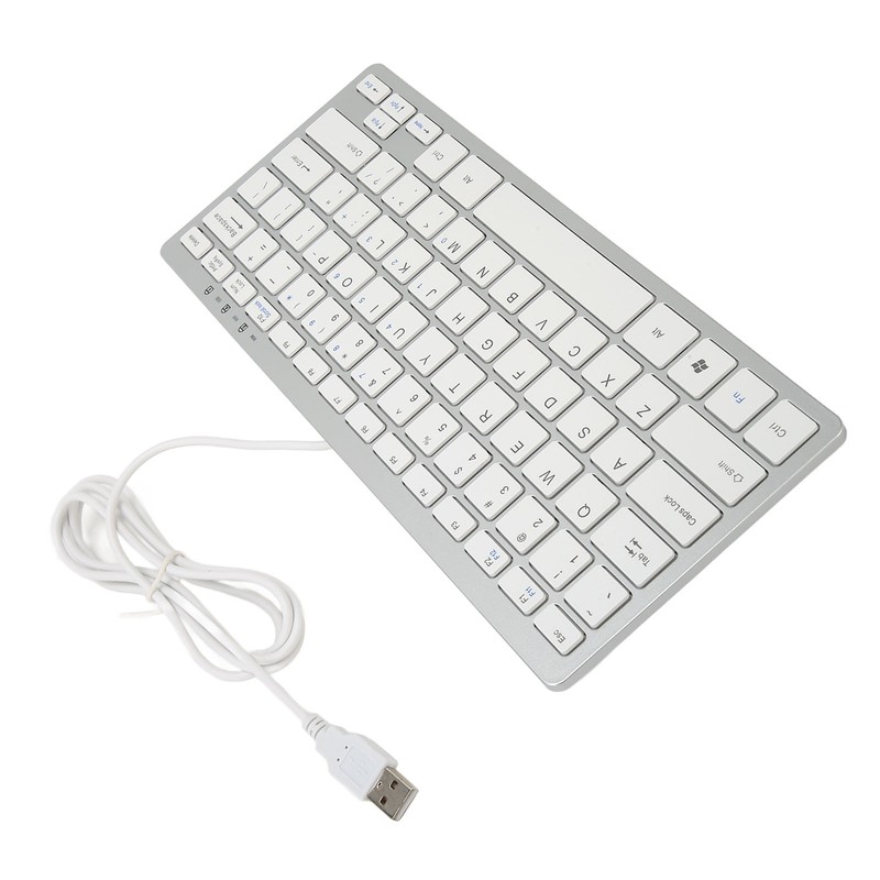 USB Wired Keyboard 78 Scissor Keys 13 Shortcut LED Indicator