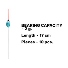 PRO FILSTAR Top Float Fishing Floats Set of 10 2 g - Fishing Floats - Fishing Floats - Fishing Float - Fishing Float - Fishing Float - Fishing Accessories - Fishing Set for Pike Perch Carp Trout