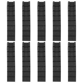 BESPORTBLE 20 Pzs Calzas para Muebles Niveladoras Suaves Abs Negras Cuñas De NivelacióN para Puertas Ventanas Mesas Cobertizos 3.93 X 0.78 X 0.31 Pulg