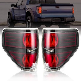 F150 Tail Llights Assembly Pair, F150 Tail Light Housing for 2014 2013 2012 2011 2010 2009 Ford F150 Passenger and Driver Side, F150 Rear Tail Light Cover Replaces BL3Z13404AB