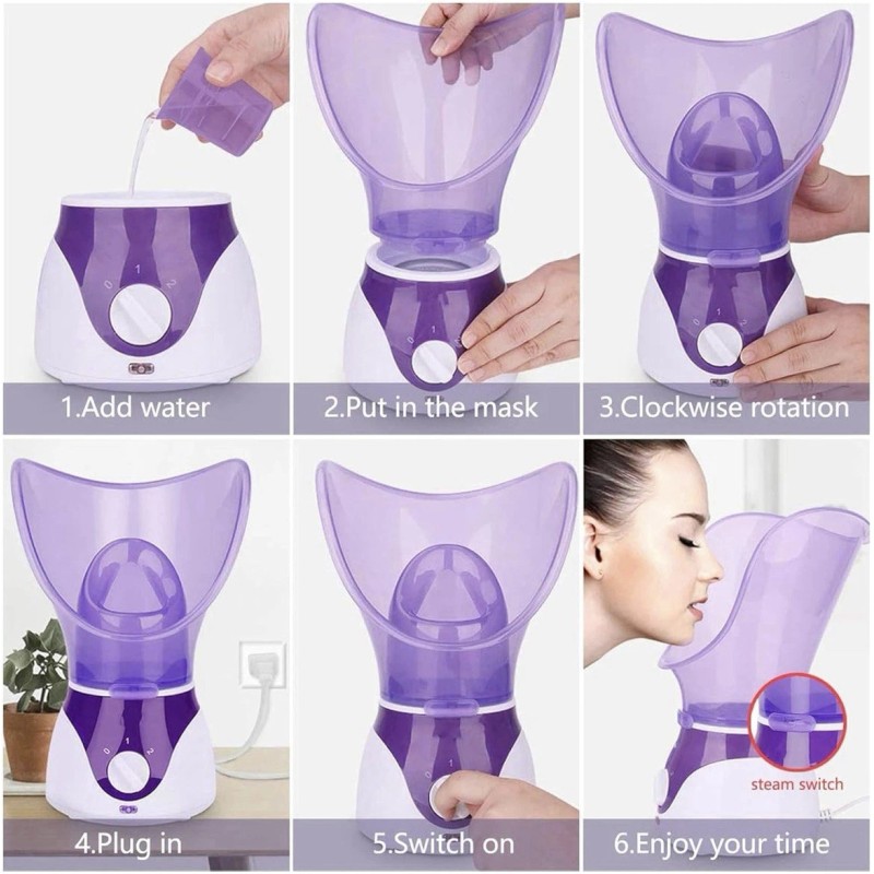 NTFS Beauty Nano Ionic Facial Steamer, Deep Cleansing, Hydration, Aromatherapy,