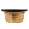Westbrass D206B-26 2" No-Caulk Brass Compression Shower Drain with 4-1/4"
